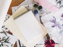 various art papers on the table