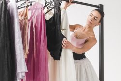 dancer choosing what to wear